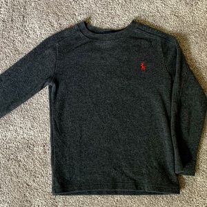 ✨✨ Boys Pool Ralph Lauren Gray Thermal Shirt ✨✨